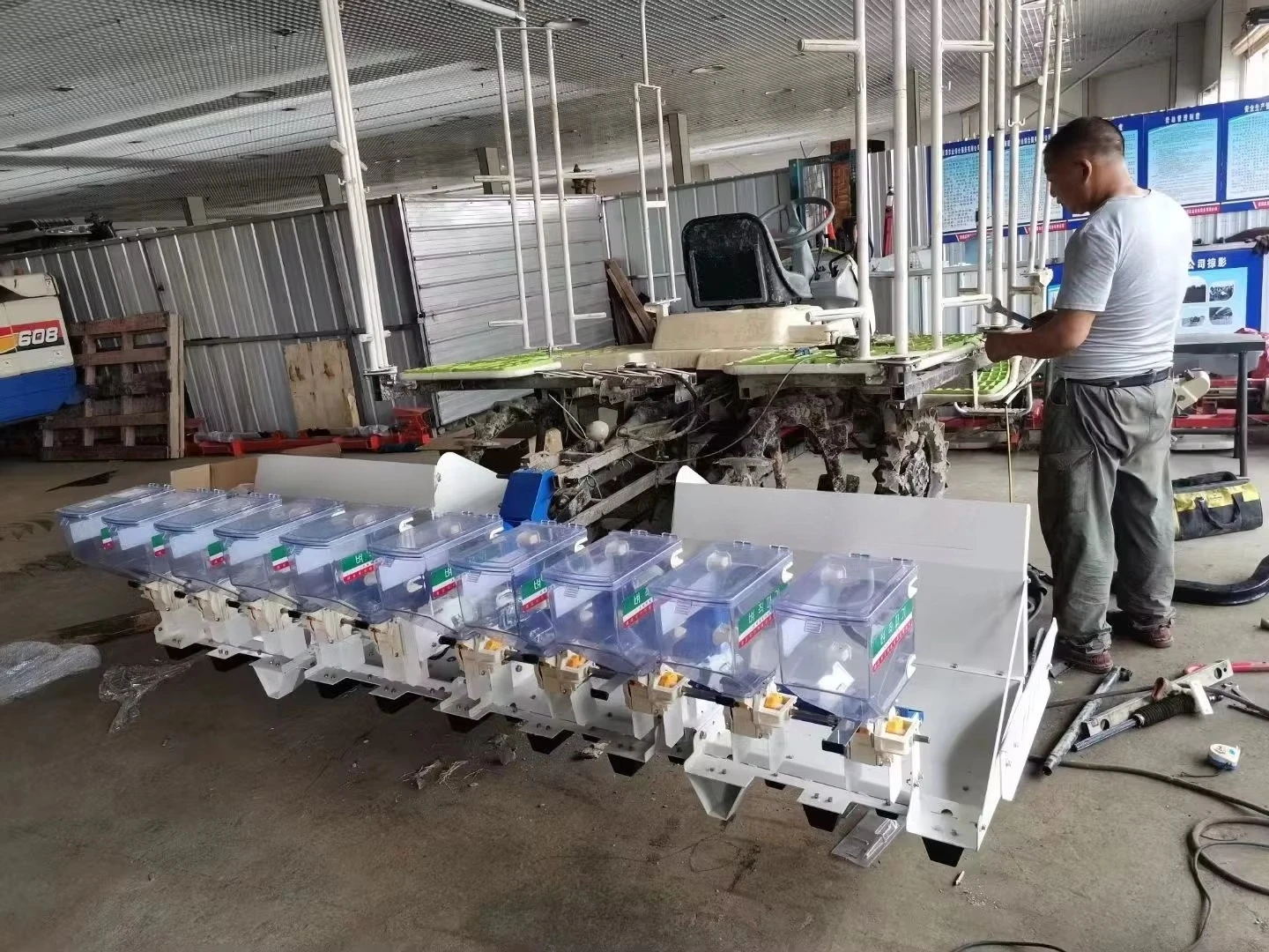 Automatic Direct Drum Paddy Rice Seedling Planter Rice Seed Planter