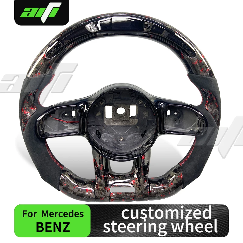 

Кожаный руль Mercedes Benz AMG для C Class E Class S Class W205 W213 W156 W166 W167 W222 E63-акценты из углеродного волокна