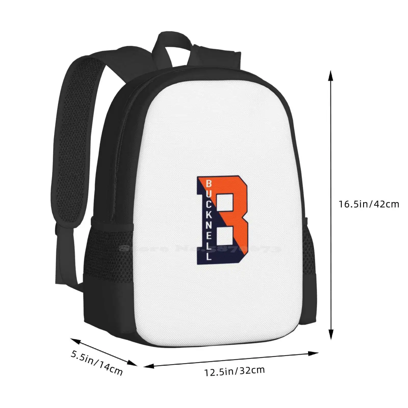 B-Bucknell University Teen College Student Backpack Pattern Design Bags 2023 2022 2021 2020 Lewisburg Pa Pennsylvania Bison Ray