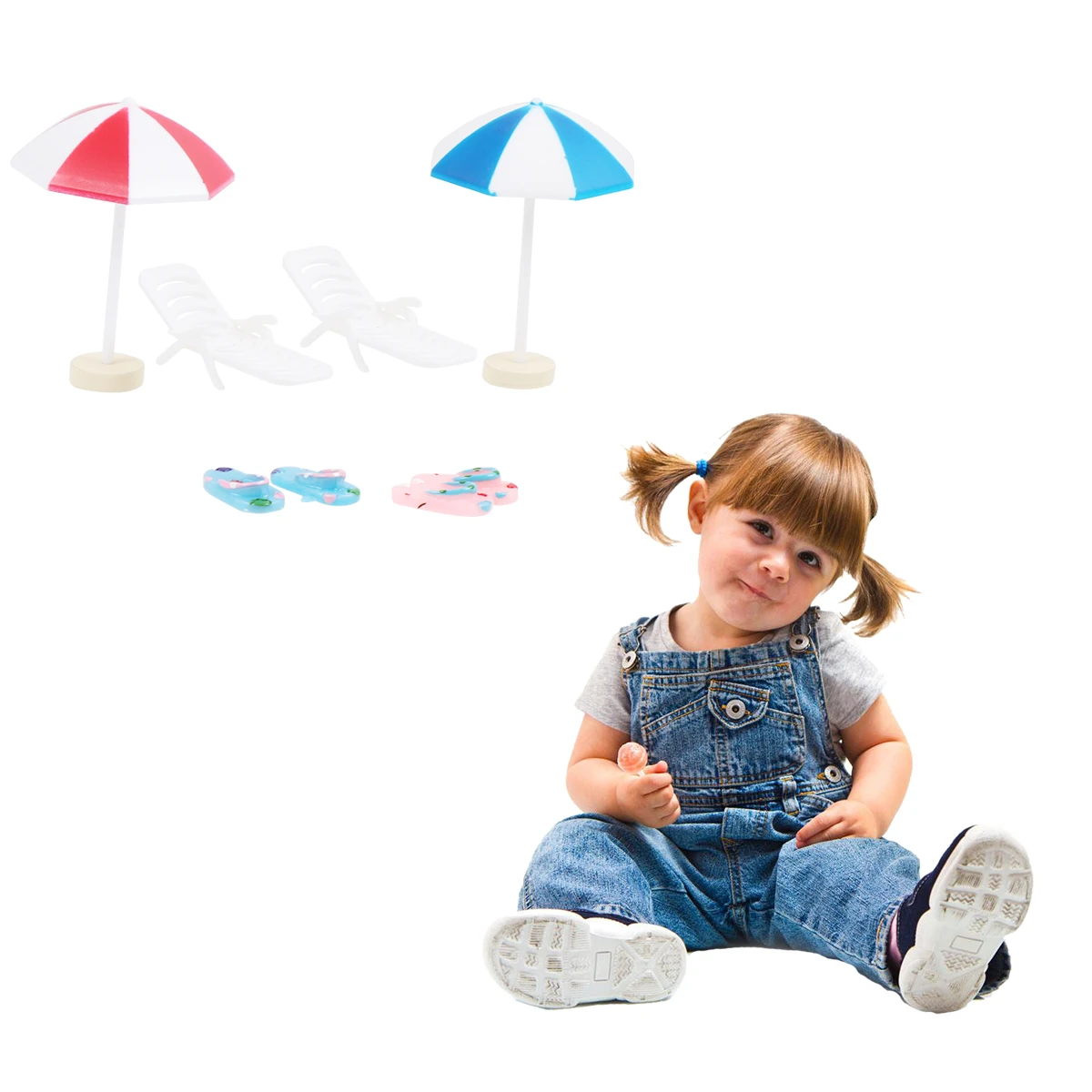 

13 Pcs Mini Beach naments Kids Toys Wooden Playset for Dollhouse Room Box Decoration Gift Set mini beach toys toy house