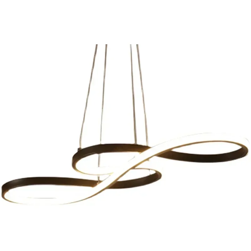 Schwarz/weiß/gold moderne LED Kronleuchter Licht Decken leuchte minimalist ischen nordischen Wohnzimmer Esszimmer 75cm 40w Wohnkultur Lampen