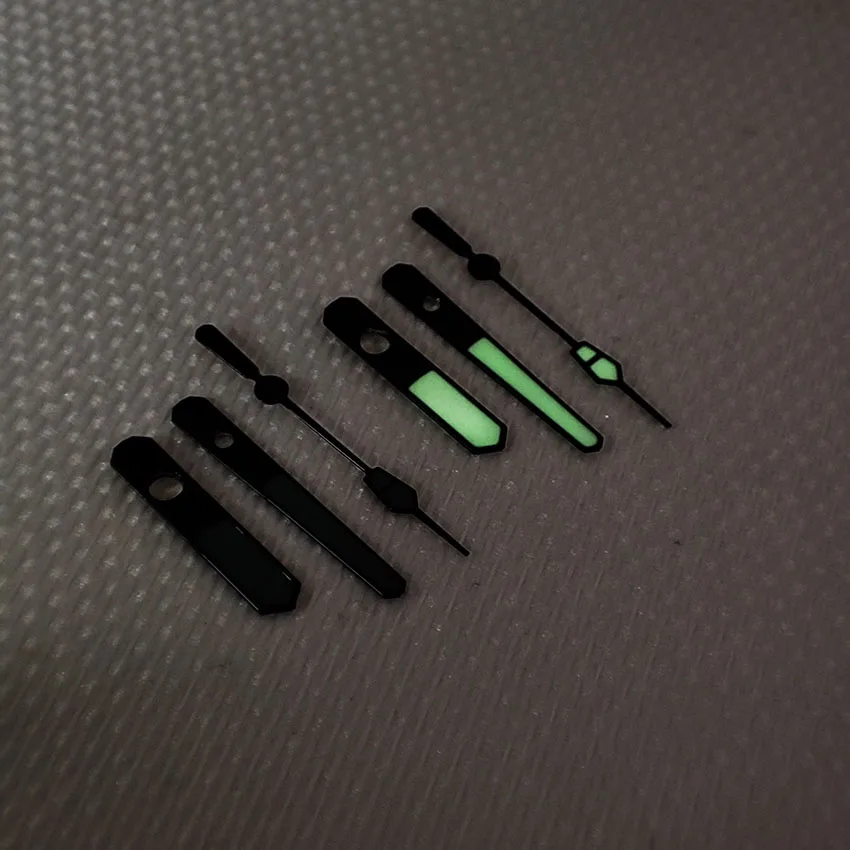 New NH35 Hands Black Hands Green Luminous Pointer Modified Mechanical Watch Accessories Suitable For NH35/NH36/4R/7S Movements