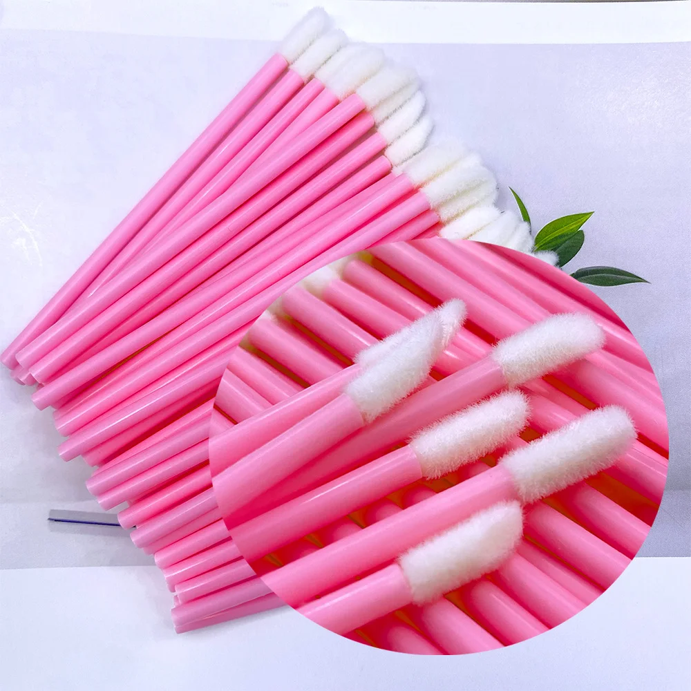 50/500PCS Disposable Lip Brush Eyelash Extension Makeup Brushes Lash Extension Mascara Applicator Lipstick Wands Cosmetic Tools view 6