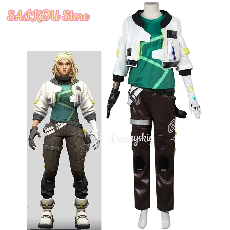 Anime Game Valorant Deadlock Cosplay Costume Adult Women Men Fantasy Outfits Female Halloween Carnival Party Clothes Wigs Jacket