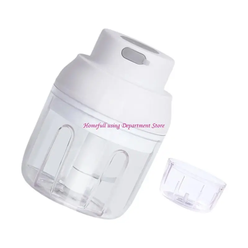  Kitchen Ingredient Processor with Two Cups and Plastic Housing for Home