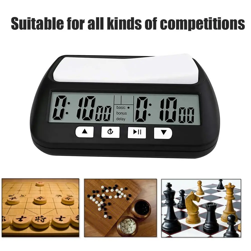 Professional Chess Clock Digital Watch Count Up Down Timer Board Game Stopwatch Multifunctional Count Down Game Timer With Alarm