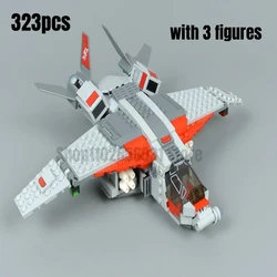 323pcs First generation Quinjeted Model Building Blocks Fit 76127 Bricks Toys For Children