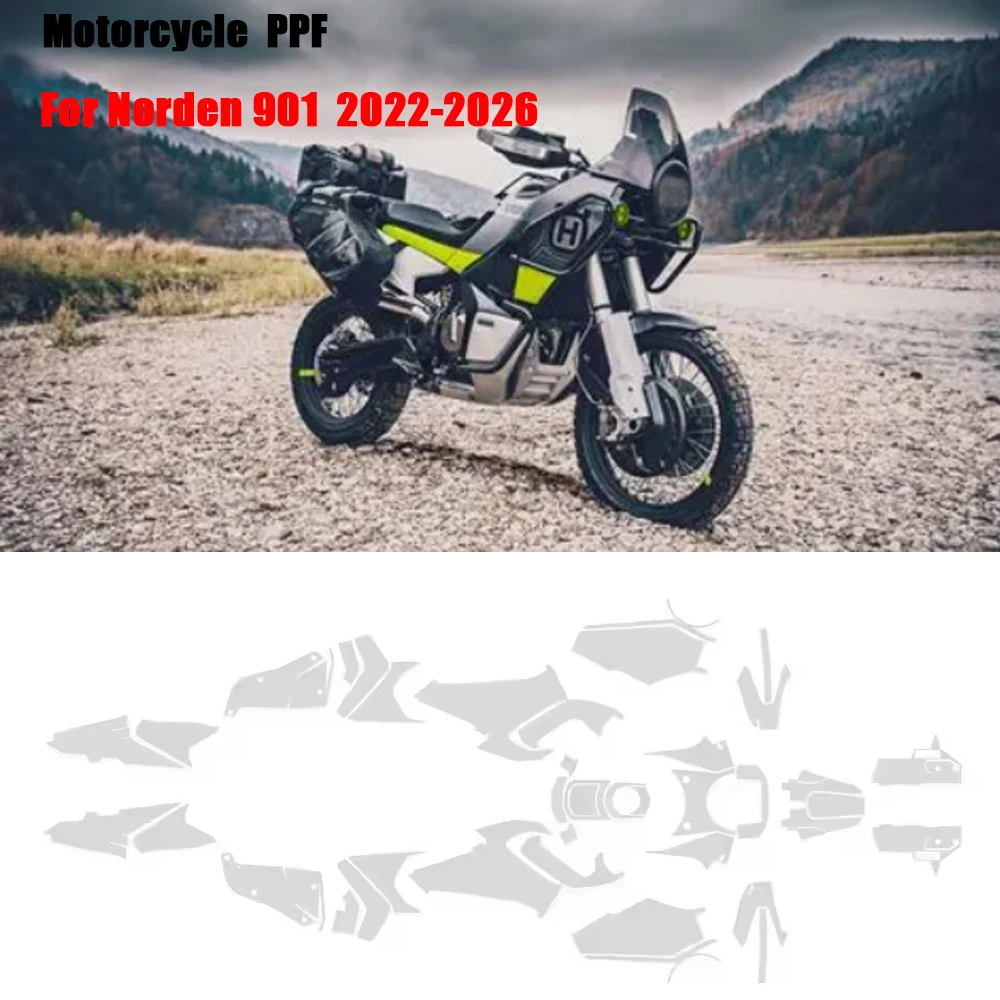 2022- Motorcycle TPU PPF Protective Paint Protective Film For Husqvarna Norden 901 Norden901 Anti-scratch Protective Invisible