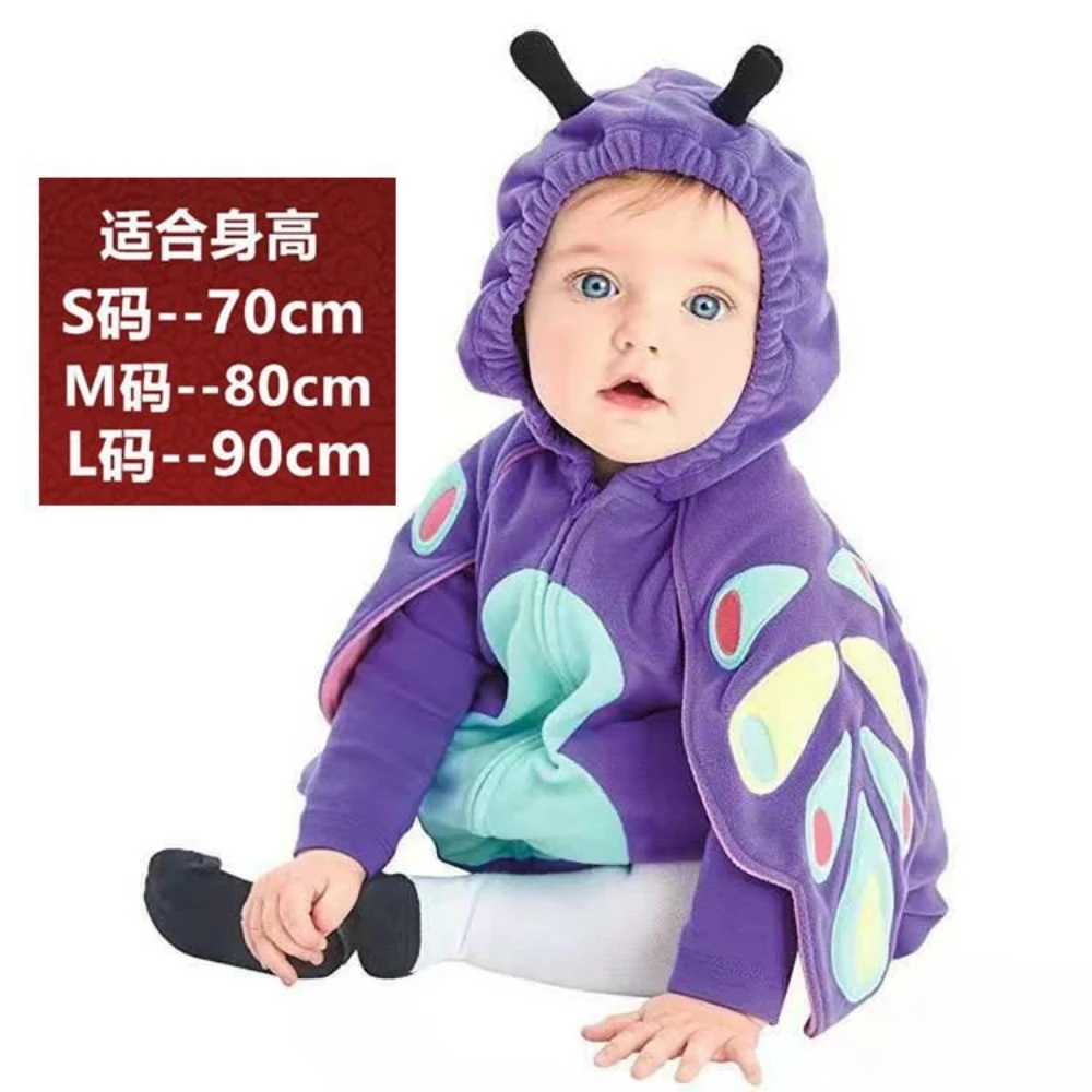 Unisex Baby Animal Costume Winter Autumn Hooded Romper Halloween Cosplay Jumpsuit Outfits Strawberry Pig Fruit Bird Outfits