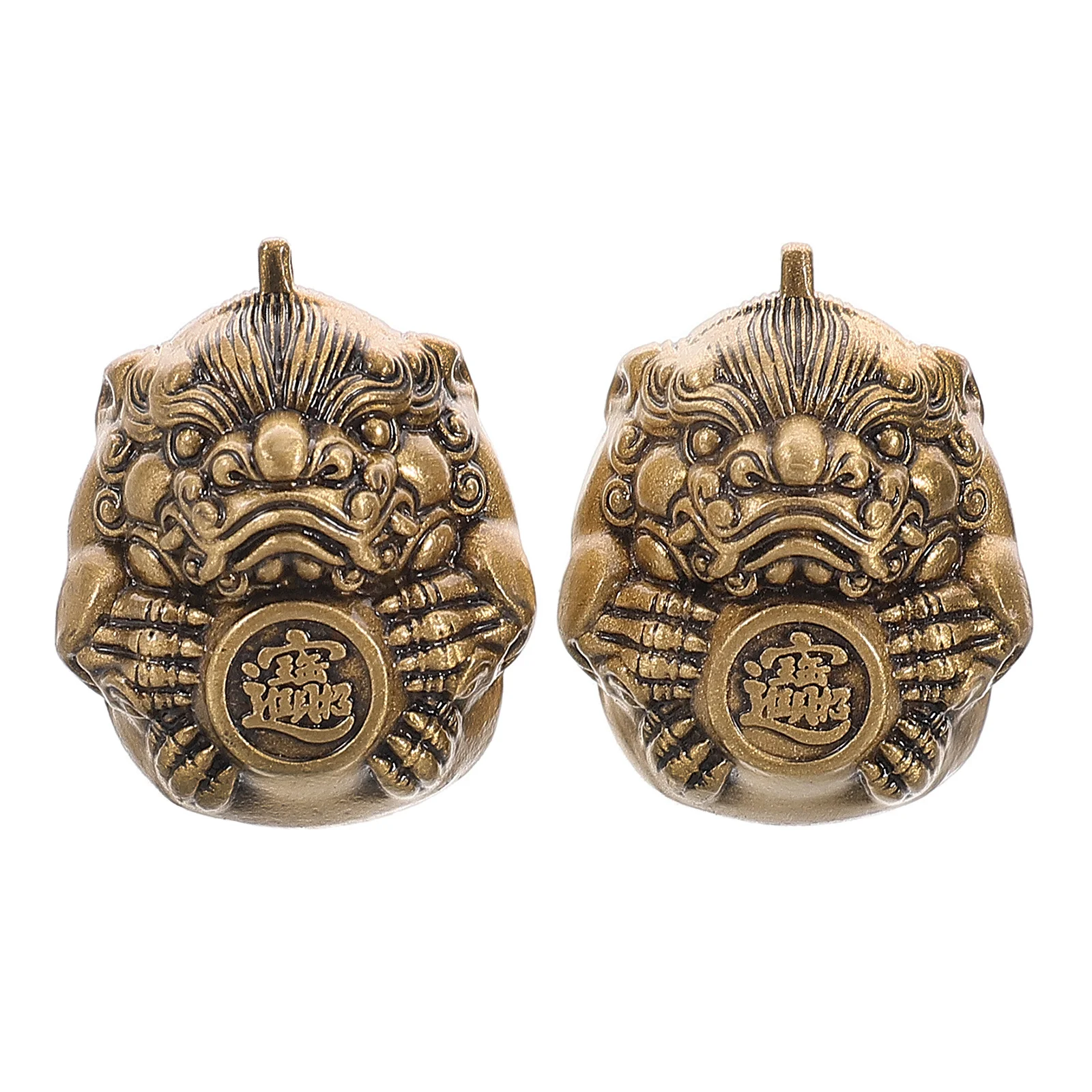

1Pair Authentic Chinese Baoding Balls Solid Brass Pi Yao Design for Hand Health Muscle Strength Dexterity Relief Portable