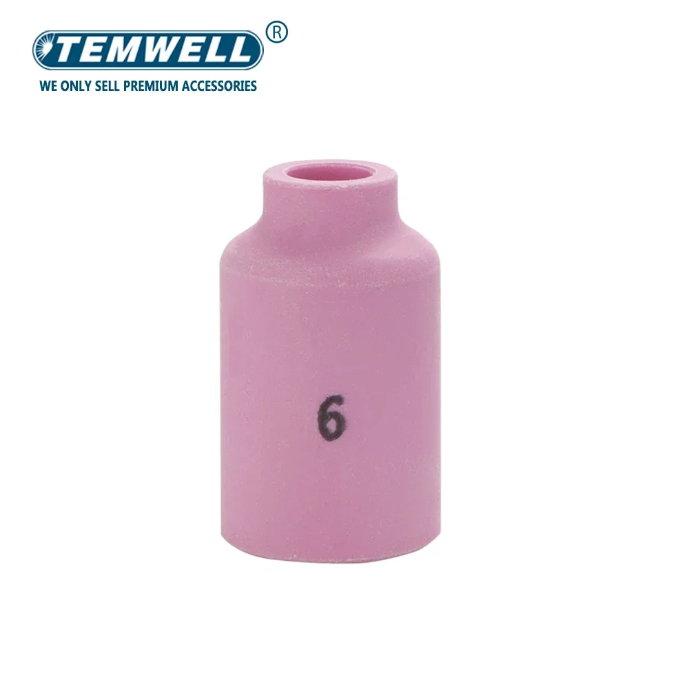 10pcs TIG Alumina Nozzles Ceramic Shield Cup 54N16 6#  Fit SR PTA DB WP 17 18 26TIG Welding Torch