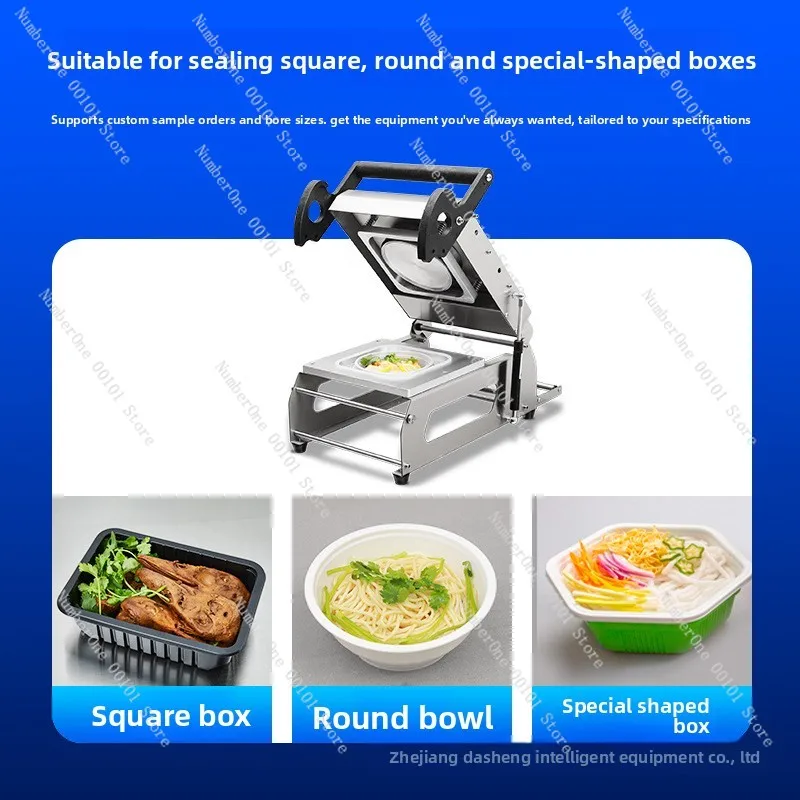 Hand Press Sealing Machine Takeaway Fast Food Packing Machine Deli Box Sealing Packaging Machine