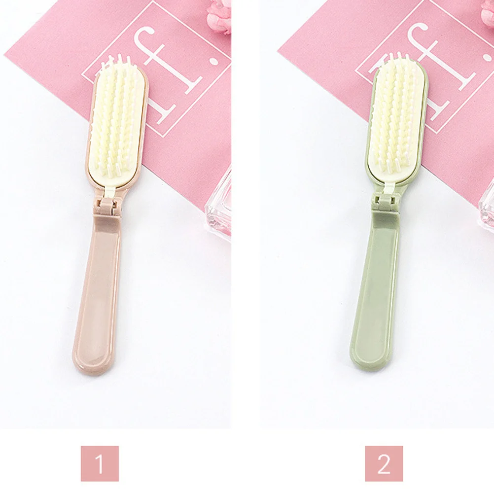 2 قطعة مشط الشعر القابل للطي 180 درجة قابلة للطي واسعة الأسنان المحمولة أمشاط للنساء صالون استخدام مكافحة ساكنة السفر مشط بلاستيكي ل #3