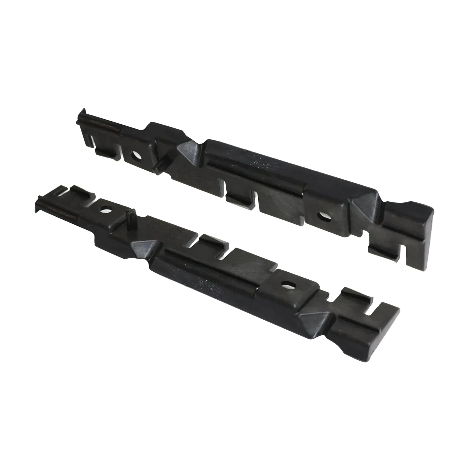 Two Piece Set of Front Plastic Bumpers Designed Specifically for Fiat Five Hundred from Year Two Thousand Twelve to Fifteen