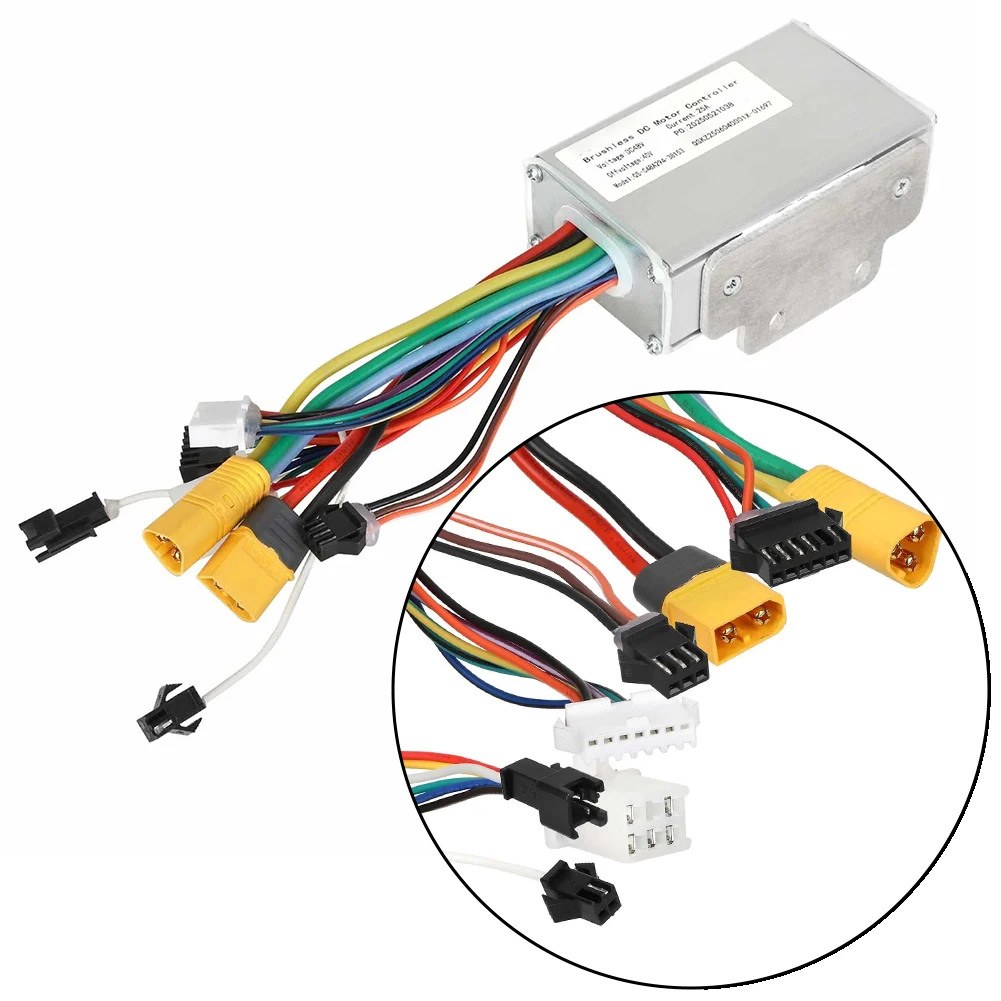 

Бесщеточный контроллер электрического скутера постоянного тока 48 В 25 А для двигателя Kukirin G2 Max, контроллер из алюминиевого сплава, аксессуары для скутера