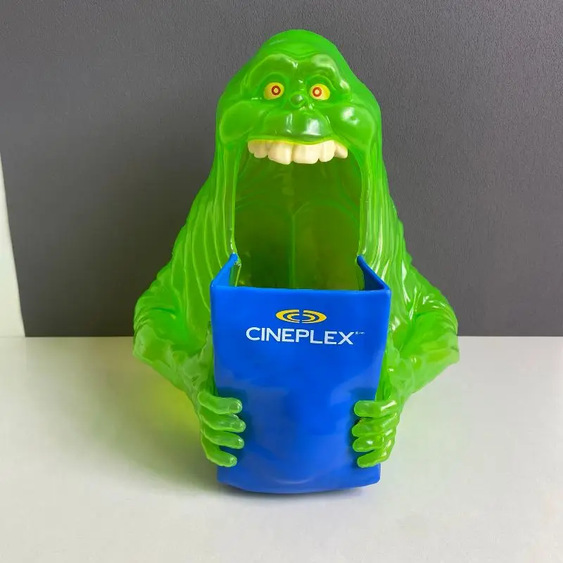Genuine Ghostbusters Green Ghost Slimer Popcorn Bucket Storage Bucket Ornament Toy
