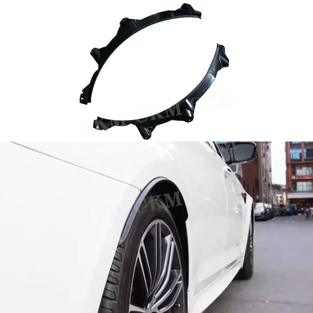 

CKMUUER автомобильное заднее колесо, расширители крыльев, брызговики для BMW 5 серии G30 G38 2017 + PP, черное боковое крыло, брызговики, спойлер