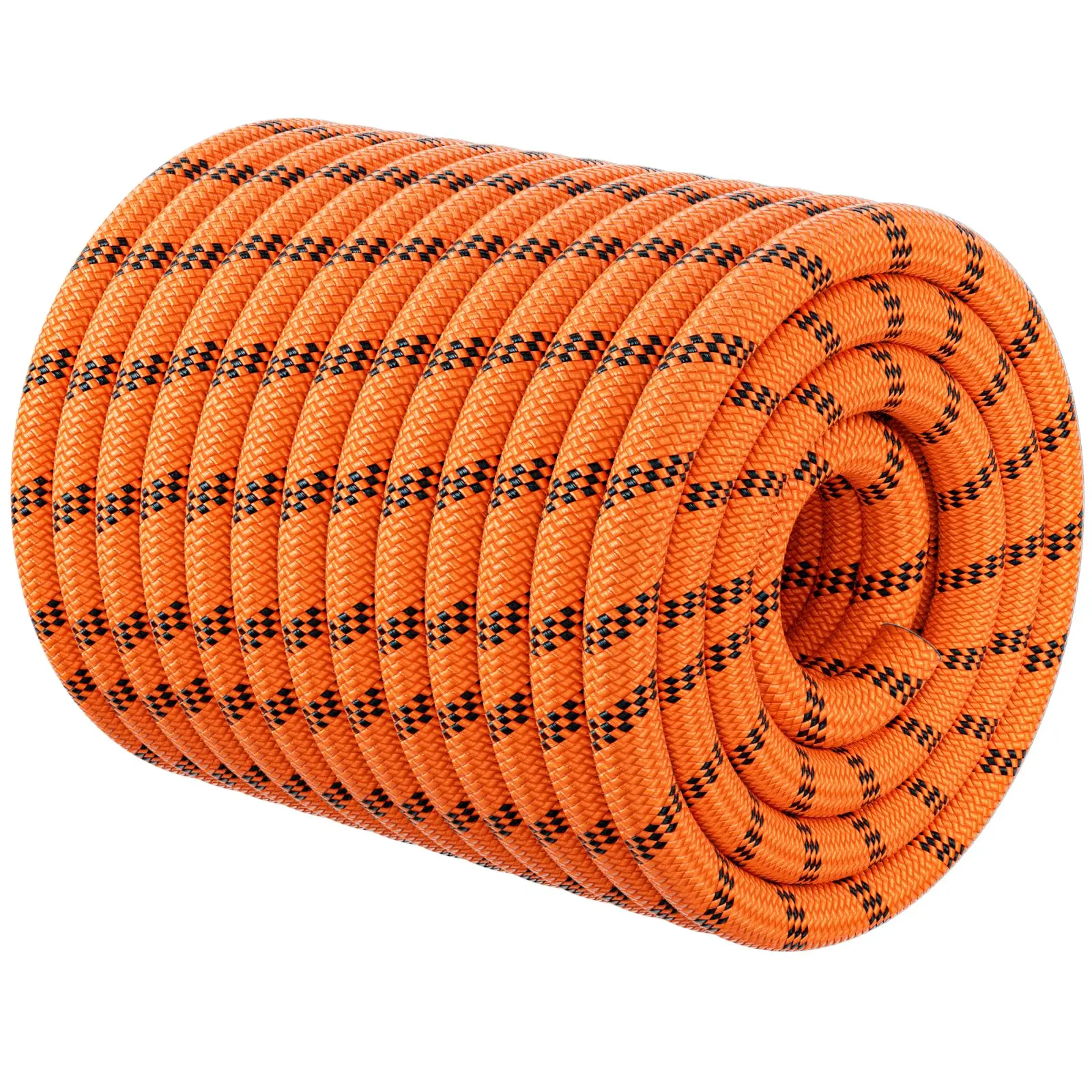 

Heavy Duty Arborist Rigging Rope 1/2 in x 220 ft, 48 Strands Static Bull Rope for Rappelling Pulling Hiking Swing Orange