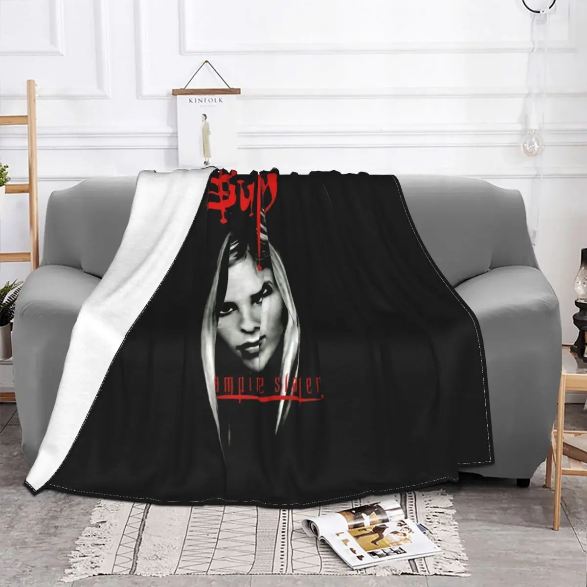 Buffy The Vampire Slayer Buffy Face New New Animal Latest Comfortable Middle Aged Western Style More Size Rock Throw Blanket