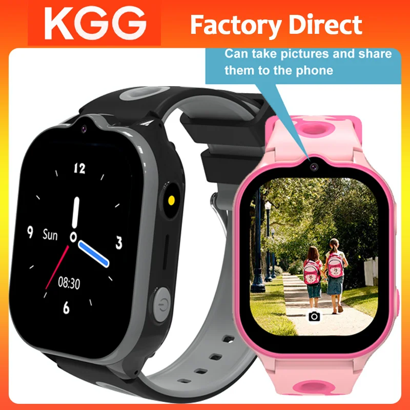 4G Kids Phone Watch 2.01 inch Screen GPS SOS WIFI Location Video Call  Waterproof Child Smartwatch Camera Remote Monitor Clock