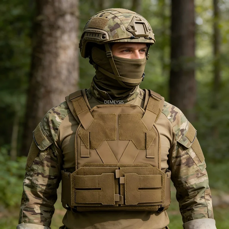 

Tactical Hunting Vests with Multi Caliber 9MM 5.56 Triple Magazine Pouch MOLLE Airsoft Combat Plate Carrier Gear Shooting Vest