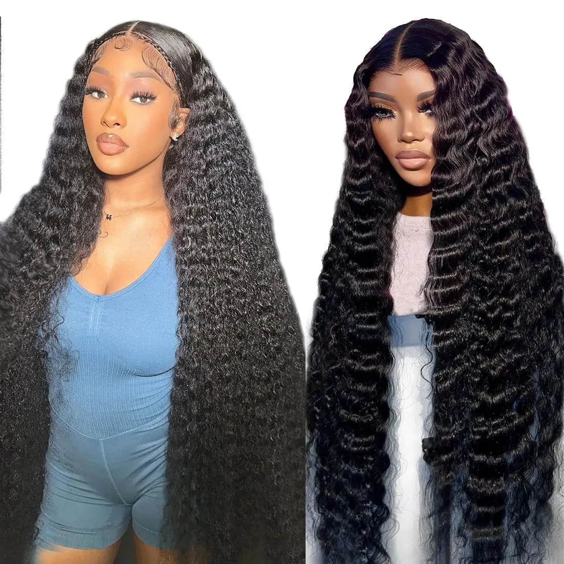 

Deep Wave Wig Human Hair 13x4 HD Lace Front Wigs Human Hair Wigs For Women Human Hair Deep Curly Wig
