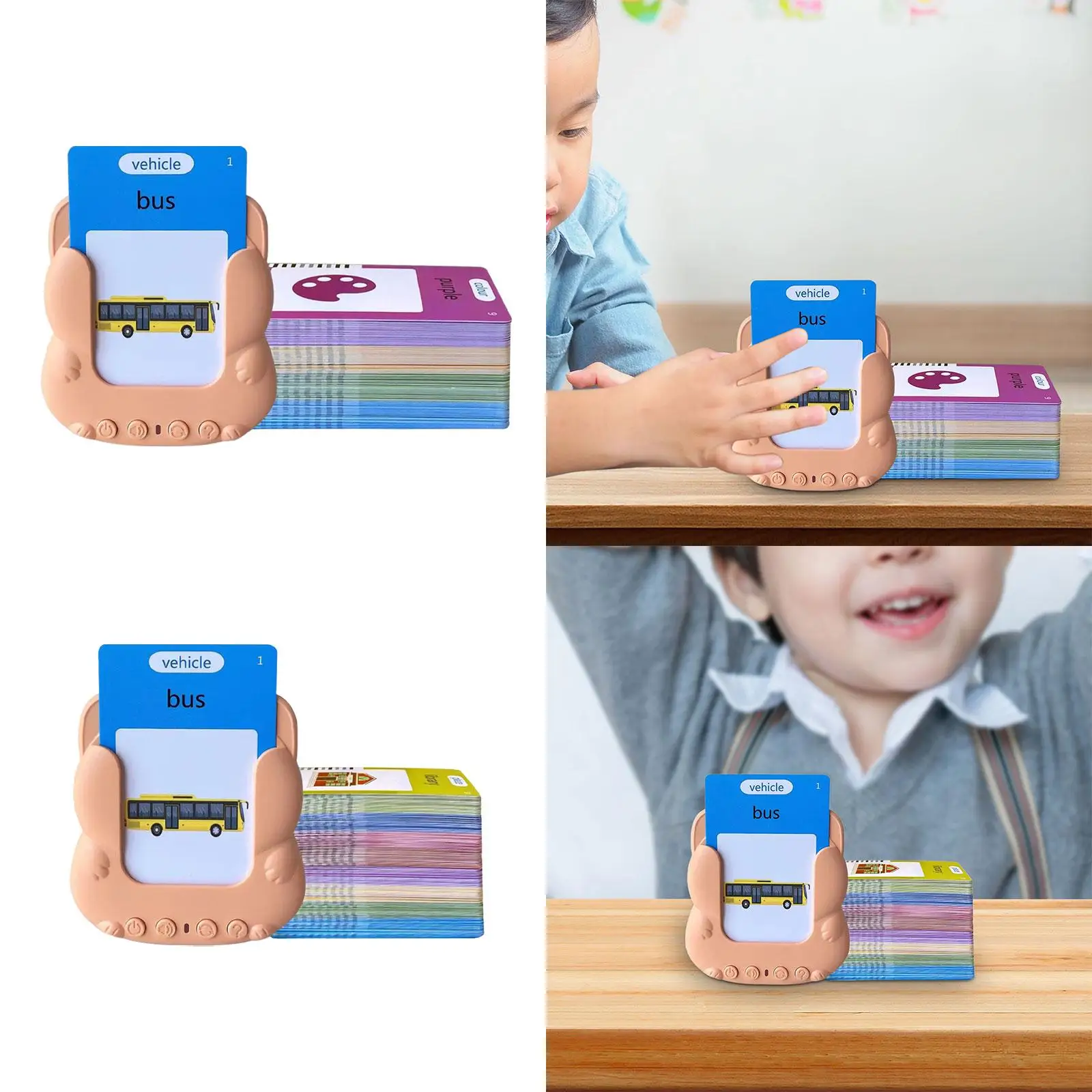 Talking Flash Cards Pocket Speech Vocabulary Games English Children Preschool Educational Learning Sight Words Learning Machine