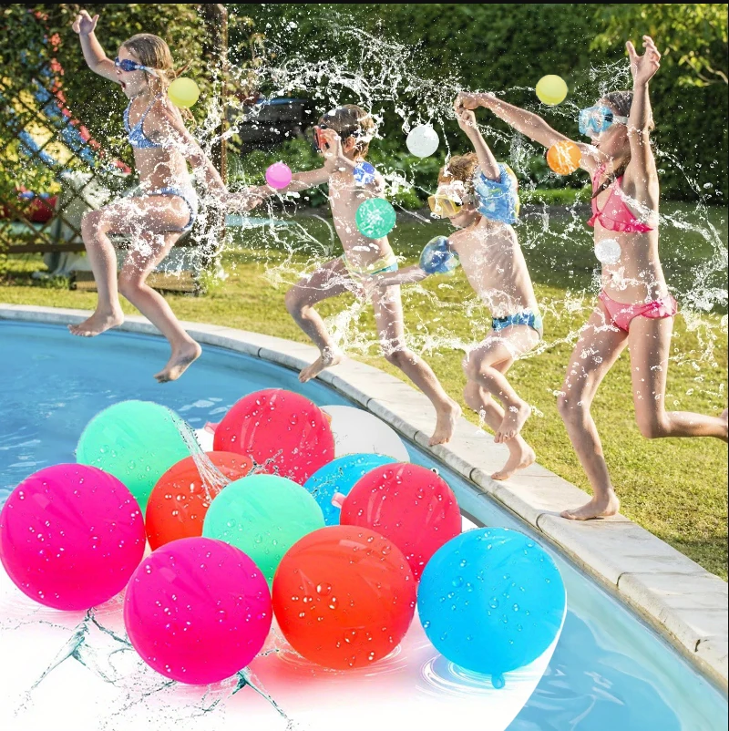 Herbruikbare Waterbom Splash Ballen Water Ballonnen Absorberende Ballenbad Strand Spelen Speelgoed Zwembad Feest Gunsten Kinderen Water Gevecht Games