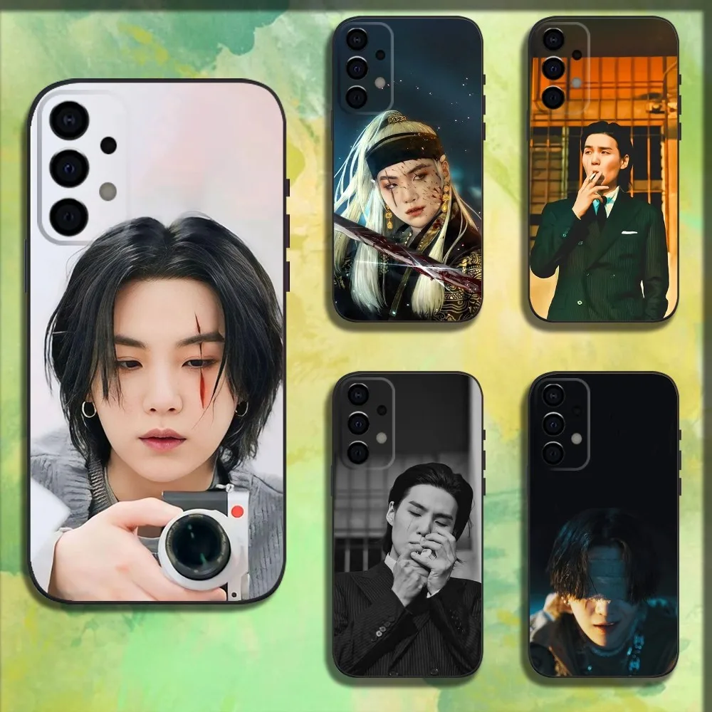 Singer A-Agust D Phone Case For Samsung Galaxy A13,A21s,A22,A31,A32,A52,A53,A71,A80,A91 Soft Black Cover