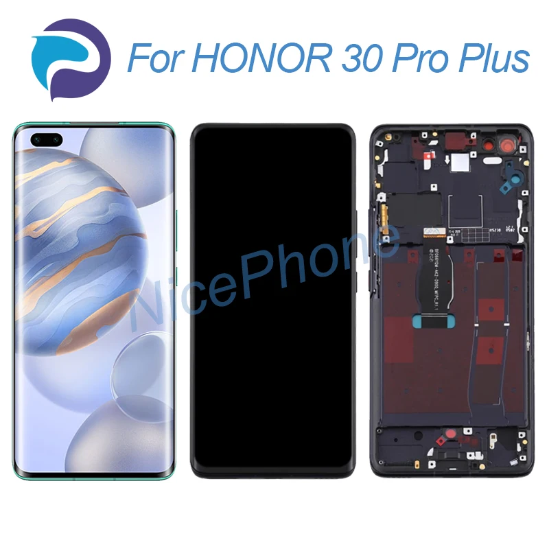 

For HONOR 30 Pro Plus LCD Screen + Touch Digitizer Display 2340*1080 EBG-AN10 For Honor 30 Pro Plus LCD Screen Display