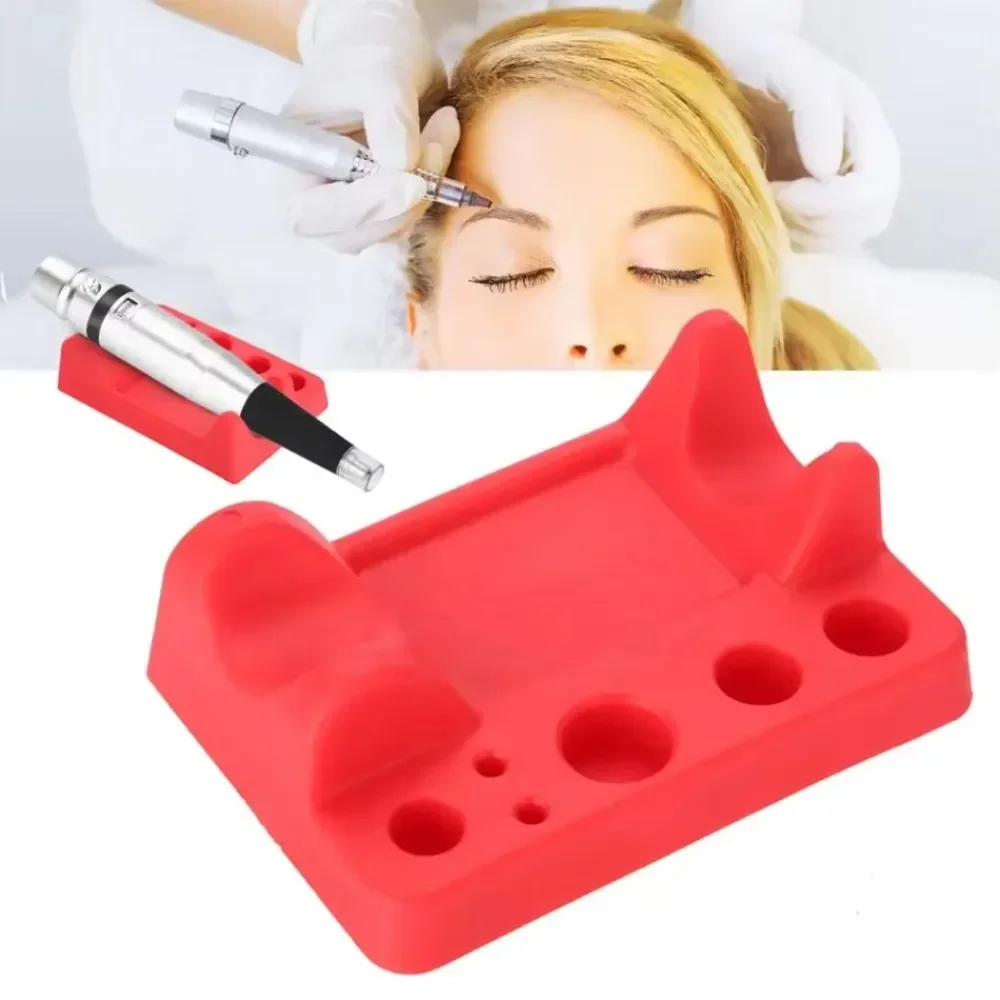 Silicone Tattoo Pen Holder Microblading Pigment Ink Cup Tattoo Pen Stand Makeup Tattoo Accessories Permanent Makeup DIY Tools