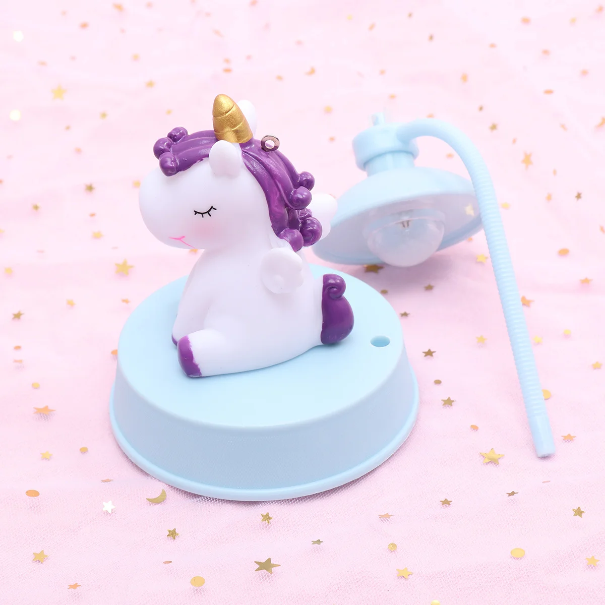 

Music Small Night Lamp Unicorn Light Heart Unique Desktop Beside Decorative Table