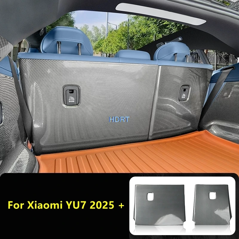 

Car Style Protector Decoration Accessories For Xiaomi YU7 2025 + Rear Trunk Guard Anti Kick Plate Tail Boot Seat Back Pad Cover