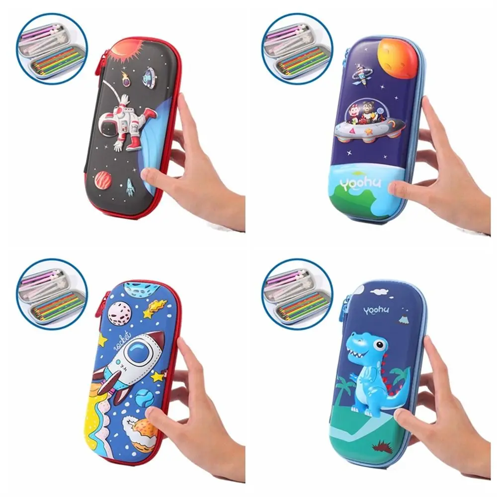 Multifunction Space 3D Pencil Case Astronaut EVA 3D Pencil Box Dinosaur Space Pencil Bag School Supplies