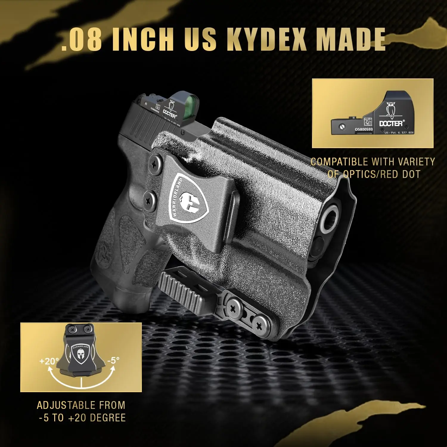 Only For Taurus G2C / G3C / Millennium PT111 G2 / PT140,IWB Holster,Click Sound,Red Dot,Claw,Kydex holster,Right hand