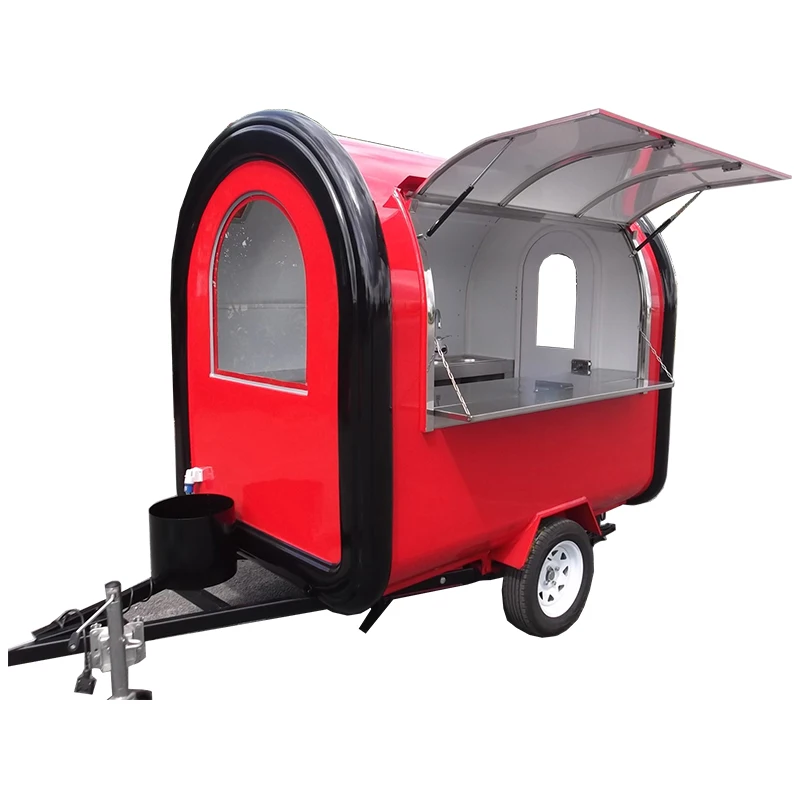 

Heavy Duty Food Truck Food Trailer Concession Trailer with Ventilation Hood for Fried Chicken and Onion Rings