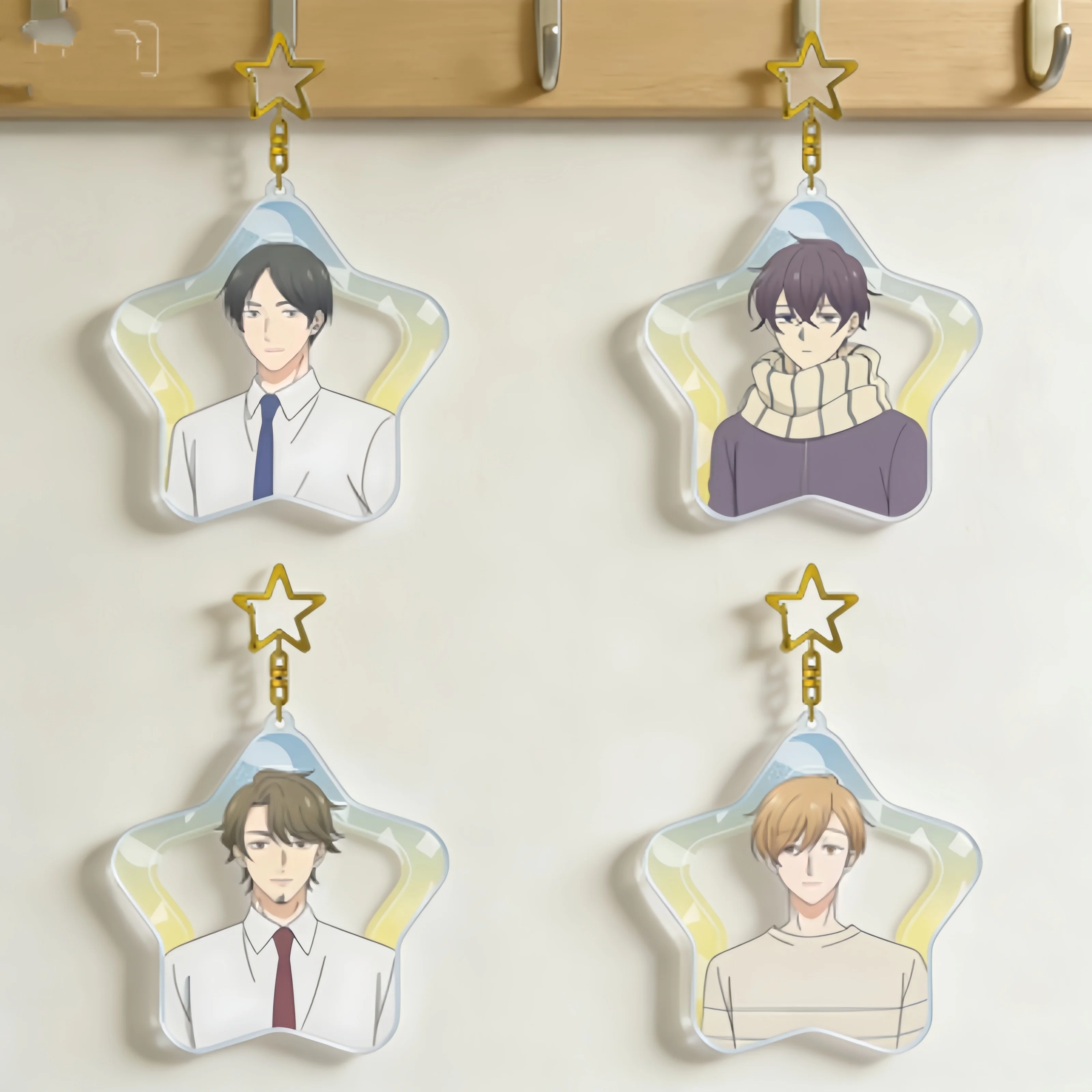Wholesale Tadaima Okaeri New Style Anime Crylic Pendant Keychains Cartoon Display Handmade for Backpack Gift Accessory 6cm