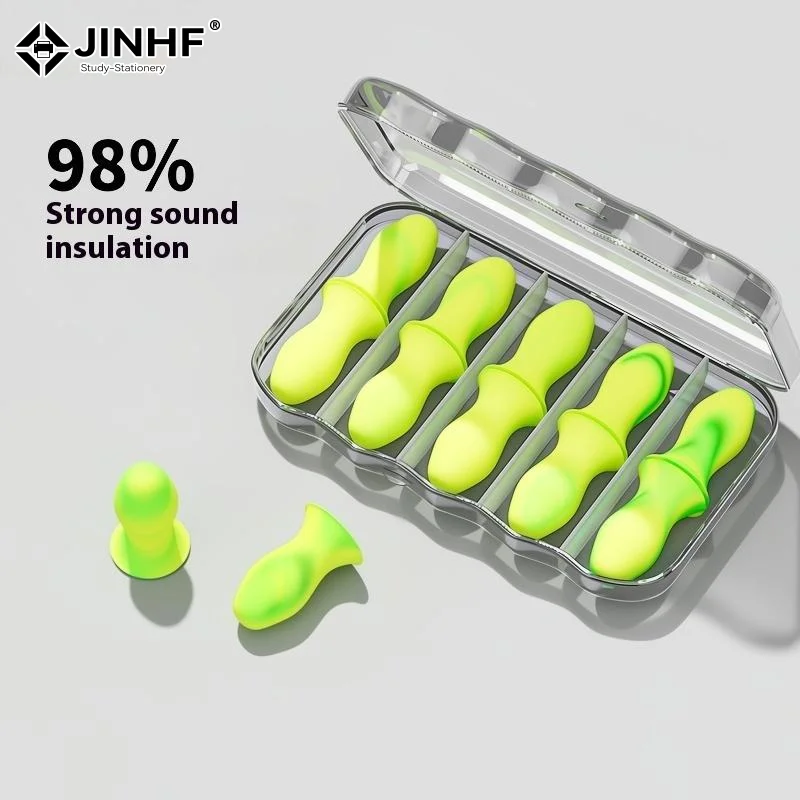 

Sleep Ear Plugs 1/3/5Box 4/10pcs Noise Reduction Sound Insulation Soft Foam Earplugs Soundproof Anti-Noise Sleeping Aid Ear Care