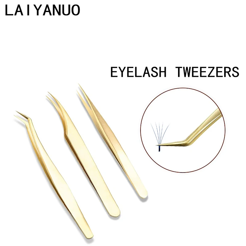 Laiyanuo Pinzas Para Pestañas, Bolsa De Herramientas Para Extensiones De Pestañas, Kit De Belleza Para Cejas, Estuche De Acceso