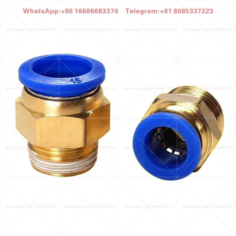 5Pcs Pneumatic Straight Quick Connect Fittings PC4/6/8/10/12mm Tube 1/8-1/4 Thread Air Hose Pipe Connector PC8-01 PC10-02