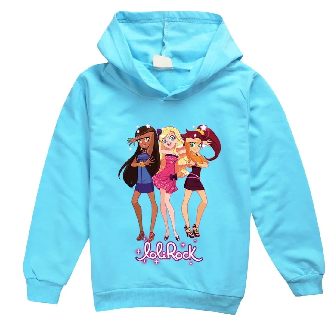 Kinder mit Kapuze für Jungen Jungen Mädchen Kleinkinder Rock Loli Lolirock Hoodies T-Shirt Cartoon Trainings anzug Kinder Kleidung süße Sweatshirts