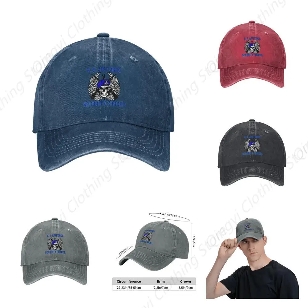 

-USAF Security Police Baseball Cap Women's Casquette Unisex Adjustable Hat Navy Blue