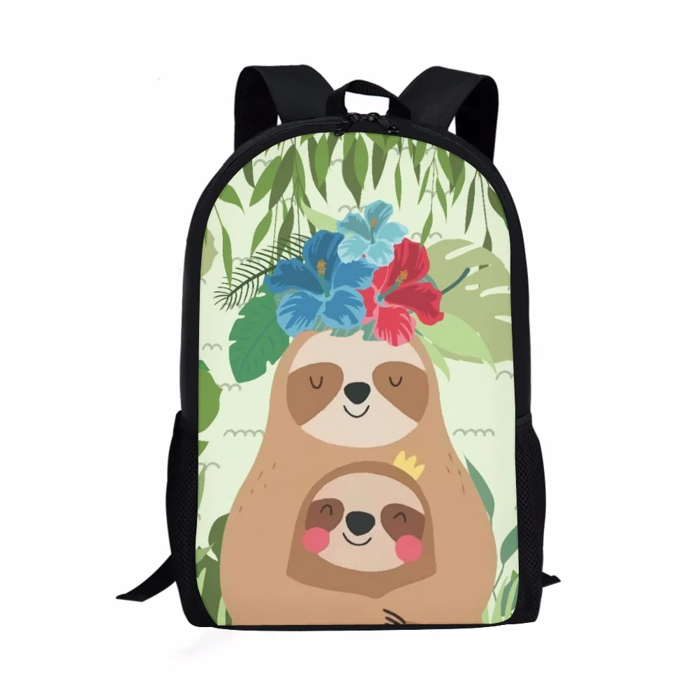 

Teen classic School Bag cute sloth koala print pattern student School Bag Boy Girl universal Backpacks 2022