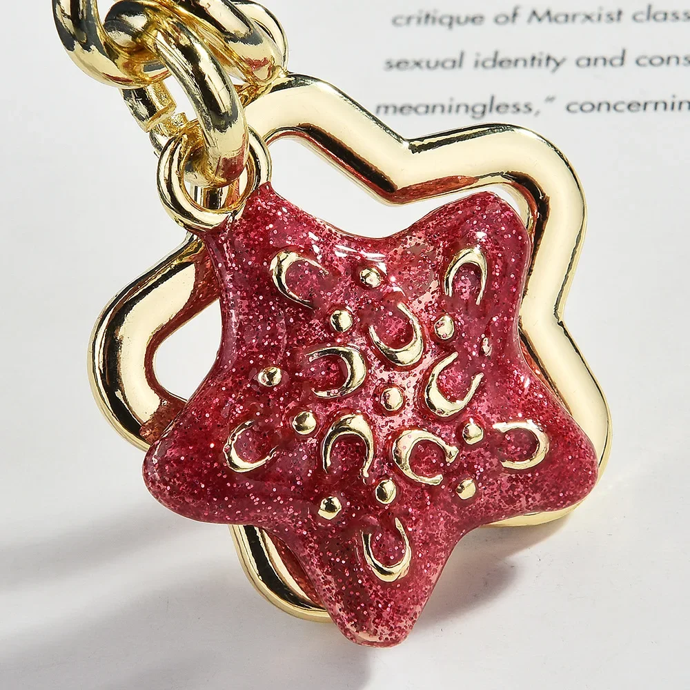 

1PC Trendy Metal Stars Key Ring Metal Personalized Keychain Beer Can Kitchen Bar Tools Accessories Gift Wholesale