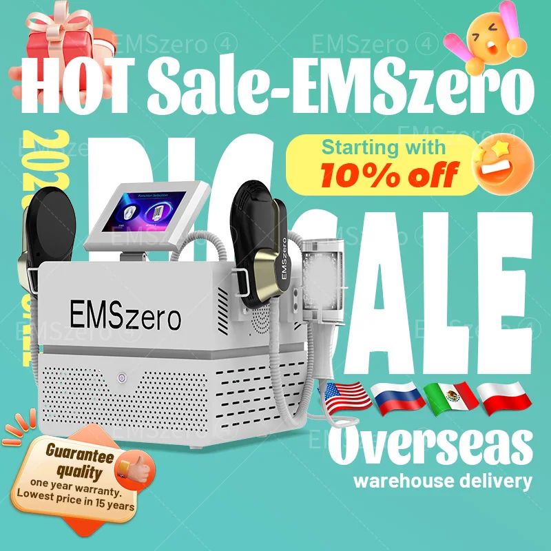 EMS 6500W NEW Upgrade Plus Roller Nova Emszero Scuplt Machine 5 Handels Rf body muscle stimulator Home Appliances