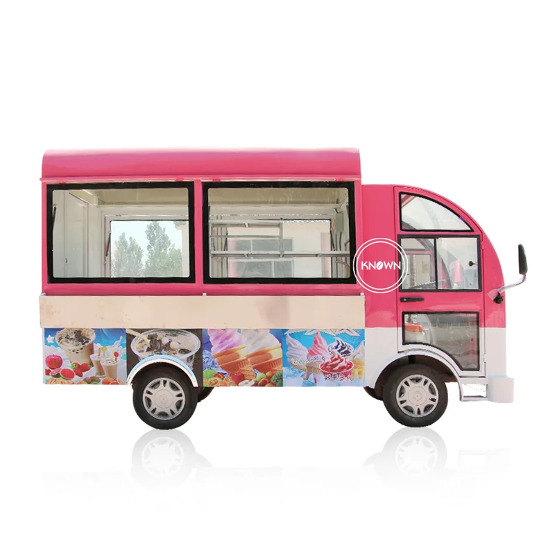 4M Ice Cream Truck with Full Kitchen Mobile Coffee Bar Bubble Tea Kiosk Hotdog Pizza Bakery Street Vendor Electric Food Cart