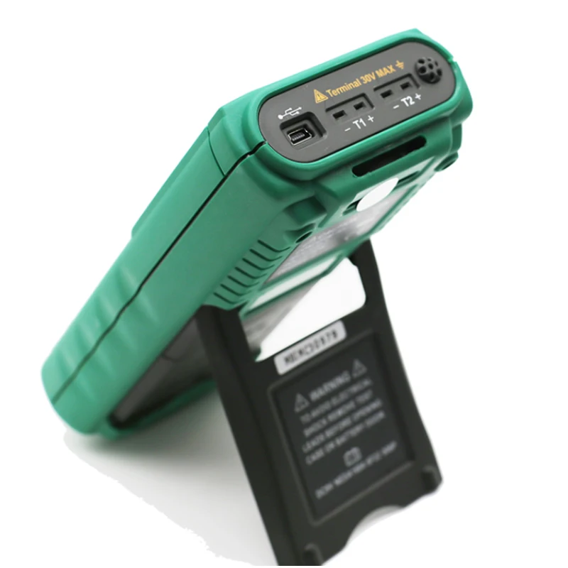 MASTECH MS6514 ميزان الحرارة الرقمي ثنائي القناة + 1 قطعة 50 مللي متر و 1 قطعة 100 مللي متر K-نوع الحرارية استشعار درجة الحرارة التحقيق