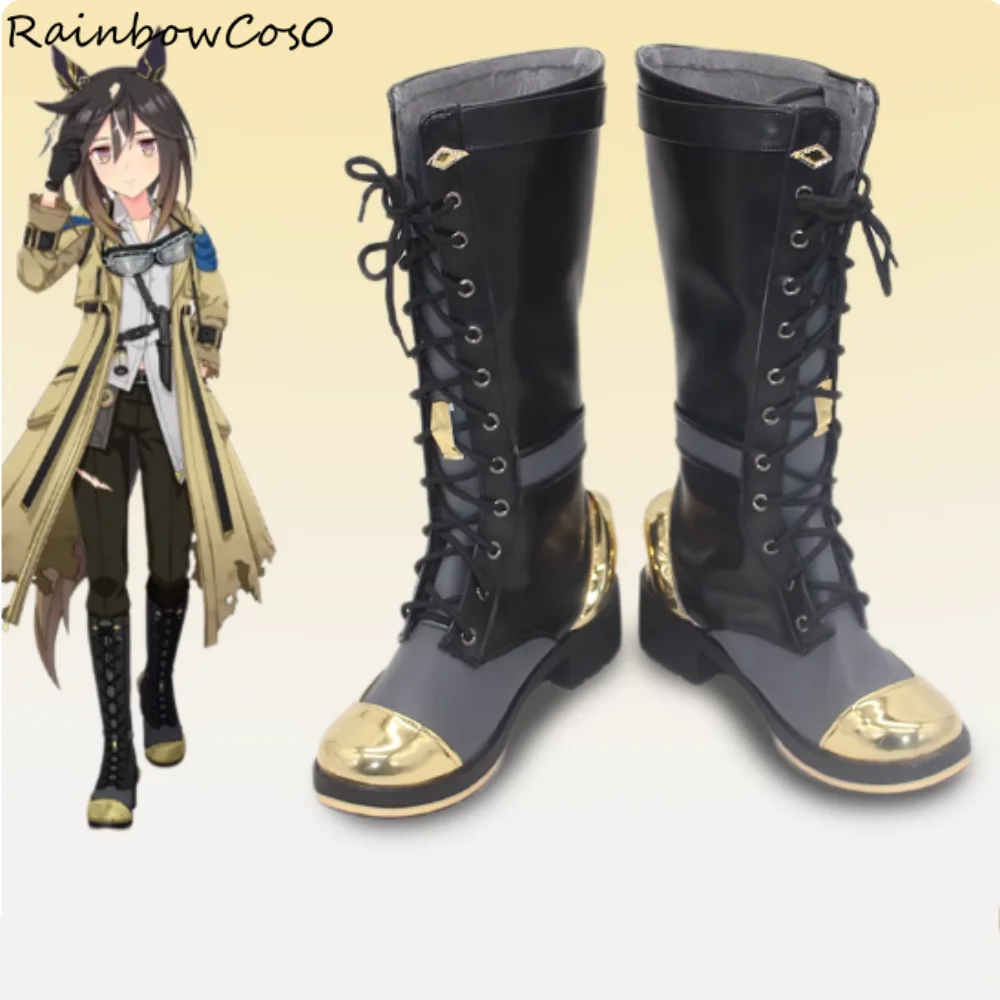 

Stay Gold Umamusume Pretty Derby Cosplay Shoes Boots Game Anime Party Halloween RainbowCos0 W5276