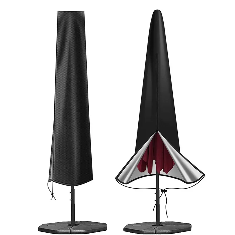 Outdoor Dust Protection Rain Umbrella Cover 210D Oxford Cloth Garden Sunshade Umbrella Patio Cantilever Parasol Rain Dust Cover