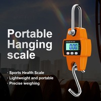 500Kg High Precision Crane Scale Portable Electronic Stainless Steel Hook Hanging Scale LCD Digital Industrial Scales